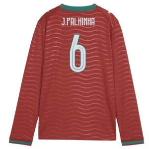 Maglia Calcio Portogallo J. Palhinha #6 Mondiali 2026 Prima Uomo Manica Lunga