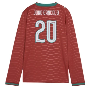 Maglia Calcio Portogallo Joao Cancelo #20 Mondiali 2026 Prima Uomo Manica Lunga