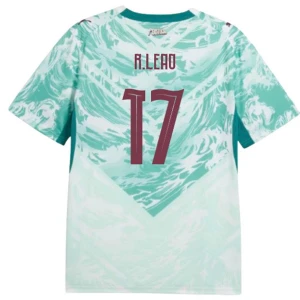 Maglia Calcio Portogallo R. Leao #17 Mondiali 2026 Trasferta Uomo