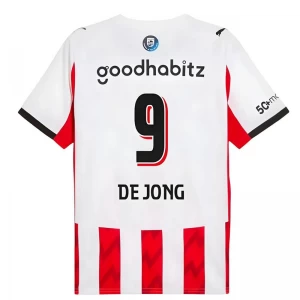 Maglia Calcio PSV Eindhoven De Jong #9 2025-26 Prima Uomo