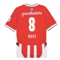 Maglia Calcio PSV Eindhoven Dest #8 2024-25 Prima Uomo