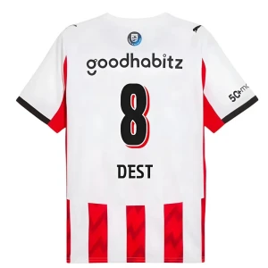 Maglia Calcio PSV Eindhoven Dest #8 2025-26 Prima Uomo
