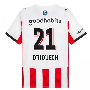 Maglia Calcio PSV Eindhoven Driouech #21 2025-26 Prima Uomo