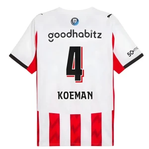 Maglia Calcio PSV Eindhoven Koeman #4 2025-26 Prima Uomo
