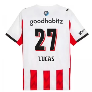 Maglia Calcio PSV Eindhoven Lucas #27 2025-26 Prima Uomo