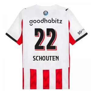 Maglia Calcio PSV Eindhoven Schouten #22 2025-26 Prima Uomo