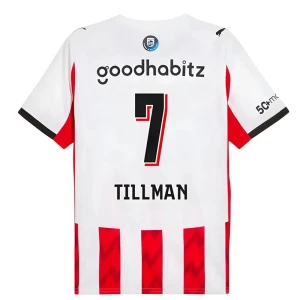 Maglia Calcio PSV Eindhoven Tillman #7 2025-26 Prima Uomo