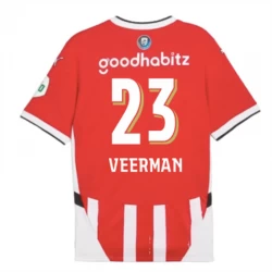 Maglia Calcio PSV Eindhoven Veerman #23 2024-25 Prima Uomo