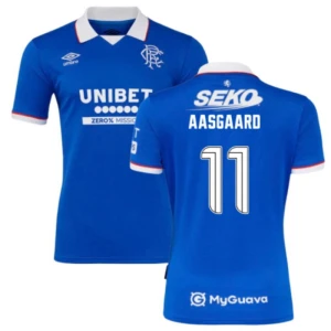 Maglia Calcio Rangers FC Aasgaard #11 2025-26 Prima Uomo