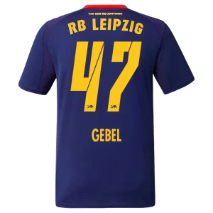 Maglia Calcio RB Leipzig 2025-26 Gebel #47 Trasferta Uomo