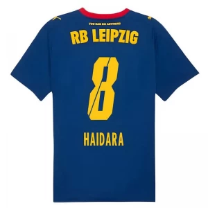 Maglia Calcio RB Leipzig 2025-26 Haidara #8 Trasferta Uomo