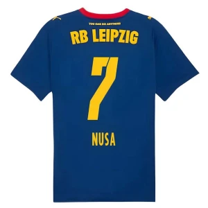 Maglia Calcio RB Leipzig 2025-26 Nusa #7 Trasferta Uomo