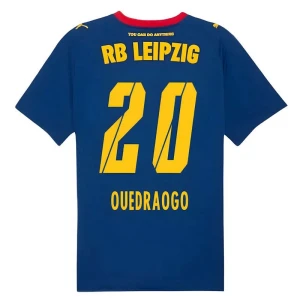 Maglia Calcio RB Leipzig 2025-26 Ouedraogo #20 Trasferta Uomo