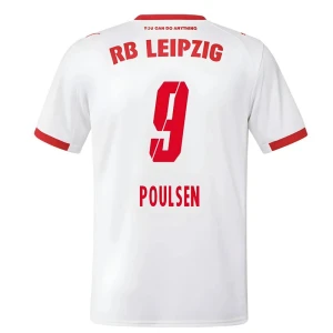 Maglia Calcio RB Leipzig Poulsen #9 2025-26 Prima Uomo