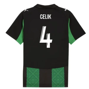 Maglia Calcio RC Lens 2025-26 Celik #4 Trasferta Uomo