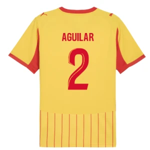 Maglia Calcio RC Lens Aguilar #2 2025-26 Prima Uomo