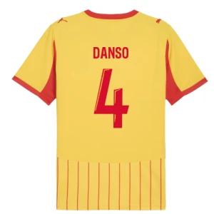 Maglia Calcio RC Lens Danso #4 2025-26 Prima Uomo