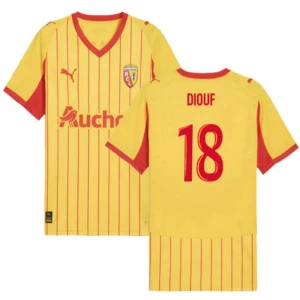 Maglia Calcio RC Lens Diouf #18 2025-26 Prima Uomo