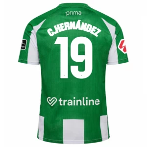 Maglia Calcio Real Betis C. Hernandez #19 2025-26 Prima Uomo