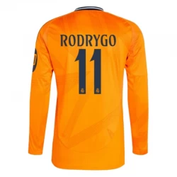 Maglia Calcio Real Madrid 2024-25 HP Rodrygo #11 Trasferta Uomo Manica Lunga