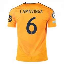 Maglia Calcio Real Madrid 2024-25 UCL Eduardo Camavinga #6 Trasferta Uomo
