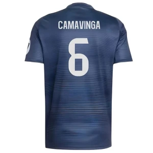 Maglia Calcio Real Madrid 2025-26 Eduardo Camavinga #6 Trasferta Uomo
