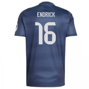 Maglia Calcio Real Madrid 2025-26 Endrick #16 Trasferta Uomo