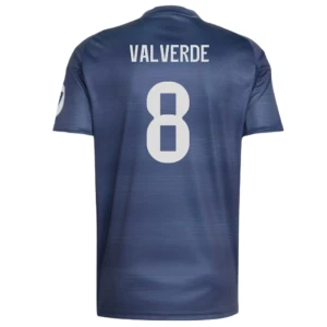 Maglia Calcio Real Madrid 2025-26 Federico Valverde #8 Trasferta Uomo