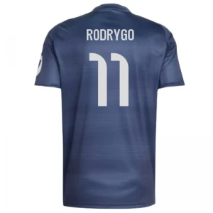 Maglia Calcio Real Madrid 2025-26 Rodrygo #11 Trasferta Uomo