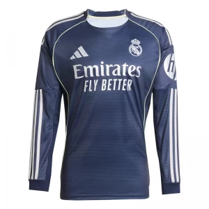Maglia Calcio Real Madrid 2025-26 Trasferta Uomo Manica Lunga