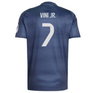 Maglia Calcio Real Madrid 2025-26 Vinicius Junior #7 Trasferta Uomo