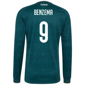 Maglia Calcio Real Madrid 2026-27 Karim Benzema #9 Trasferta Uomo Manica Lunga