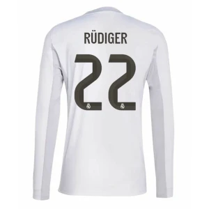 Maglia Calcio Real Madrid Antonio Rudiger #22 2025-26 Prima Uomo Manica Lunga