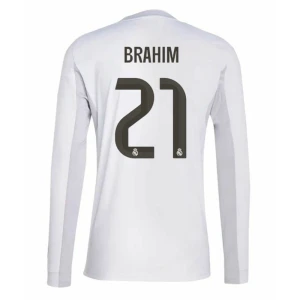 Maglia Calcio Real Madrid Brahim #21 2025-26 Prima Uomo Manica Lunga