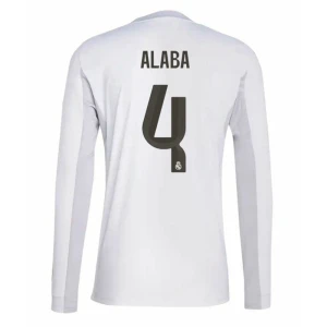 Maglia Calcio Real Madrid David Alaba #4 2025-26 Prima Uomo Manica Lunga