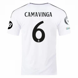 Maglia Calcio Real Madrid Eduardo Camavinga #6 2024-25 UCL Prima Uomo