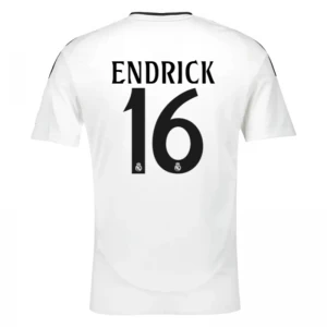 Maglia Calcio Real Madrid Endrick #16 2024-25 Prima Uomo