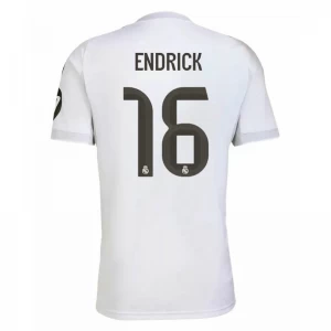 Maglia Calcio Real Madrid Endrick #16 2025-26 Prima Uomo
