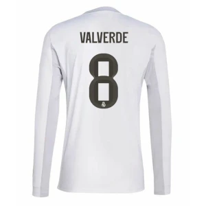 Maglia Calcio Real Madrid Federico Valverde #8 2025-26 Prima Uomo Manica Lunga