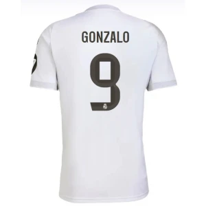 Maglia Calcio Real Madrid Gonzalo #9 2025-26 Prima Uomo