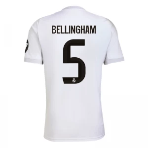 Maglia Calcio Real Madrid Jude Bellingham #5 2025-26 Prima Uomo