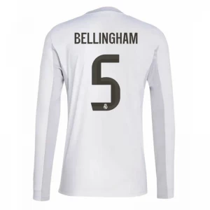 Maglia Calcio Real Madrid Jude Bellingham #5 2025-26 Prima Uomo Manica Lunga