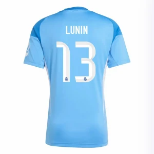 Maglia Calcio Real Madrid Lunin #13 2025-26 Portiere Prima Uomo