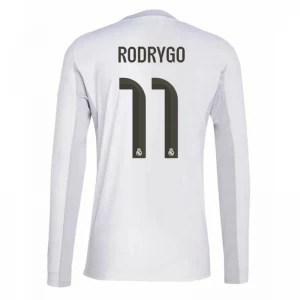 Maglia Calcio Real Madrid Rodrygo #11 2025-26 Prima Uomo Manica Lunga