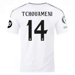Maglia Calcio Real Madrid Tchouameni #14 2024-25 UCL Prima Uomo