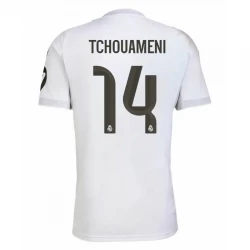 Maglia Calcio Real Madrid Tchouameni #14 2025-26 Prima Uomo