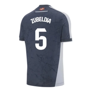 Maglia Calcio Real Sociedad 2025-26 Zubeldia #5 Trasferta Uomo