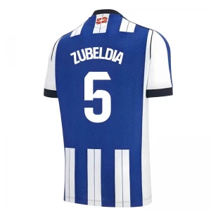 Maglia Calcio Real Sociedad Zubeldia #5 2025-26 Prima Uomo