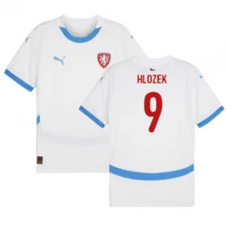 Maglia Calcio Repubblica Ceca Hlozek #9 Europei 2024 Trasferta Uomo