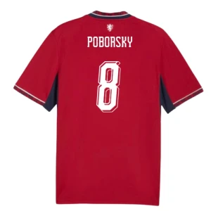 Maglia Calcio Repubblica Ceca Poborsky #8 Mondiali 2026 Prima Uomo